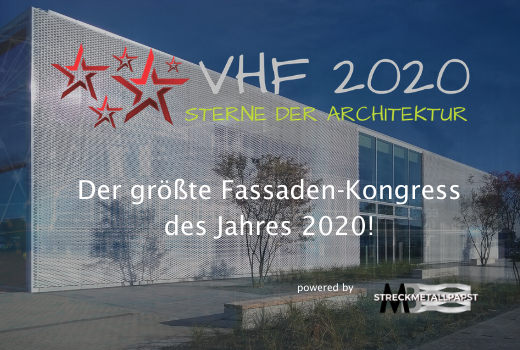 Int. Fassaden-Kongress VHF 2020 Sterne der Architektur