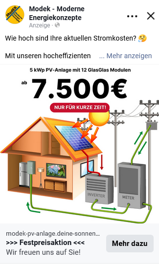 Stromkosten für unter 10ct/kWh